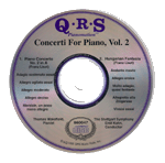 Cd of Concertos recorded by QRS Pianomation Inc